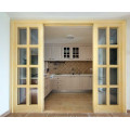 Wooden Glazed kitchen sliding door